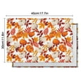 thumbnail image 6 of Thanksgiving Dinner Placemats Set of 4, Durable Linen Table Mats with Pumpkin and Turkey Pattern, Machine Washable Heat Resistant Autumn Dining Table Mats, 6 of 6