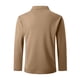 thumbnail image 4 of Blusa y camisa de manga larga con cuello vuelto para hombre, camisa deportiva de color liso con solapa y botones, blusa de manga larga con solapa para hombre, 4 of 5