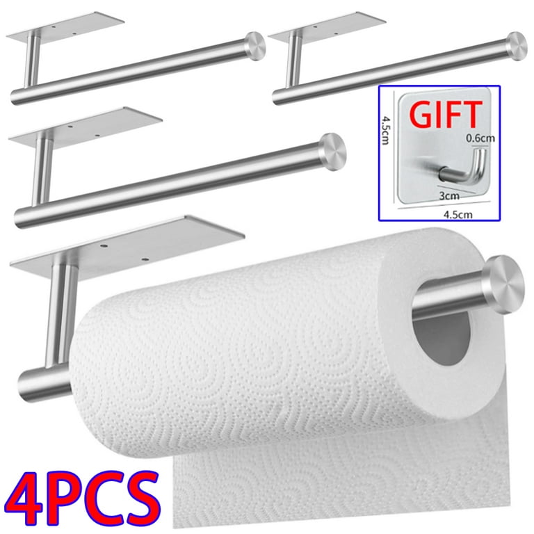 Stainless Steel Paper Towel Holder Wall Mount Under Cabinet