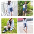 thumbnail image 3 of Cárdigan con bloque de sol para mujer, blusas con estampado de verano con frente abierto y floral de manga larga Scienceny FS11577-13, 3 of 7
