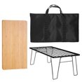 thumbnail image 1 of Mesa plegable de red de hierro FLhrweasw con tablero y bolsa para barbacoa al aire libre, 1 of 9