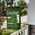 thumbnail image 3 of Mental Health Awareness Month Garden Flag Decoration Yard Farmhouse Double Sided Holiday Party Outdoor Camping Decor Flags 12x18in, 3 of 7