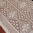 thumbnail image 2 of Square Handmade Crochet Tablecloth Table Cloth Cover for Kitchen Dinning Bedside Tabletop Decoration, 2 of 3