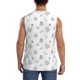 thumbnail image 4 of Daiia Hand Drawn Turtle Printed Men's Tank Tops,Casual Soft Sleeveless Gym Muscle Shirts Bodybuilding Tee-XX-Large, 4 of 8
