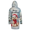thumbnail image 2 of Merry Christmas Poodle Enjoys Woofmas Winter Xmas Holiday All Over Print 3D Hooded Duffle Toggle Coat Poodles Dog Lover Gifts Idea - 02022, 2 of 6