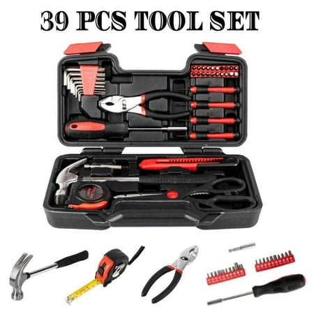

Portable 39pcs Red Basic Tool Set Household Mechanics Tool Kit with Carry Box