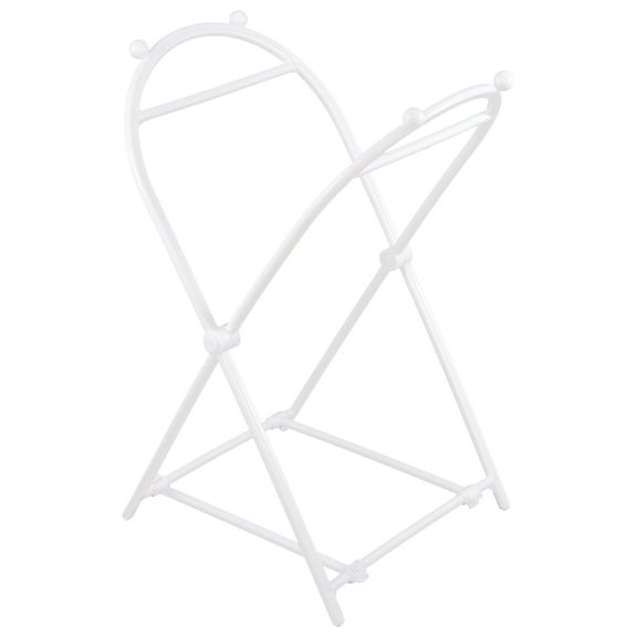 OUNONA Multi Function White Plastic Hanging Trash Bag Rack for Kitchen Grocery Bag Storage