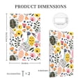 thumbnail image 3 of DouZhe 1-Gang Toggle Switch Wallplate, Cute Watercolor Flowers Leaves Decorative Wall Plates, 3 of 7