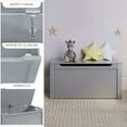 thumbnail image 4 of Open Box Sturdis Toy Box Stylish & Spacious Storage for Home Organization, Gray, 4 of 12