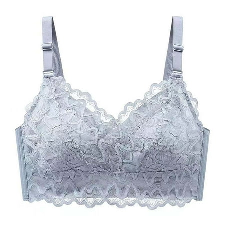 Blphud WomenS Bras Women Sports Bra Plus Size Women s Lace Up Push Up Bra with Full Coverage and Side Support Bra Smooth Trendy Lingerie for Women Sports Bras for Women Blue 42/95