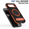 thumbnail image 4 of Designed fo Google pixel 9 Pro XL Magnetic Carbon Fiber Case cover Made of flexible TPU frame and anti-scratch Carbon Fiber PC back Drop protection(Compatible with MagSafe)(only pixel 9 Pro),Red, 4 of 7