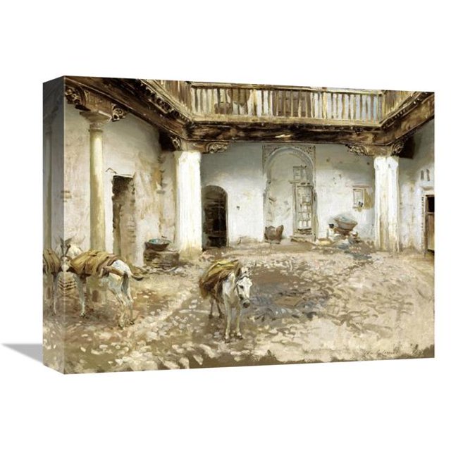 16 in. Moorish Courtyard Art Print - John Singer Sargent