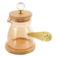 thumbnail image 2 of Heat-Resistant Glass Coffee Teapot With Extended Ergonomic Handle Pour-Over Brewing System Home Café Essential Vintage Style Hot Beverage Maker, 2 of 8