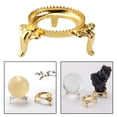 thumbnail image 3 of lionlar 4-6pack 1pc Crystal Ball Base Sphere Stone Support Metal Holder Display Stand 5 Pcs, 3 of 7