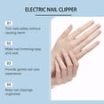 thumbnail image 5 of Yunuuuoa 1 Packs Electric Nail Clipper Automatic Rechargeable Nail Trimmer File Grinder for Fingernails Toenails Safe Grooming Kit Personal Care Manicure Pedicure Tool Home Use, 5 of 7