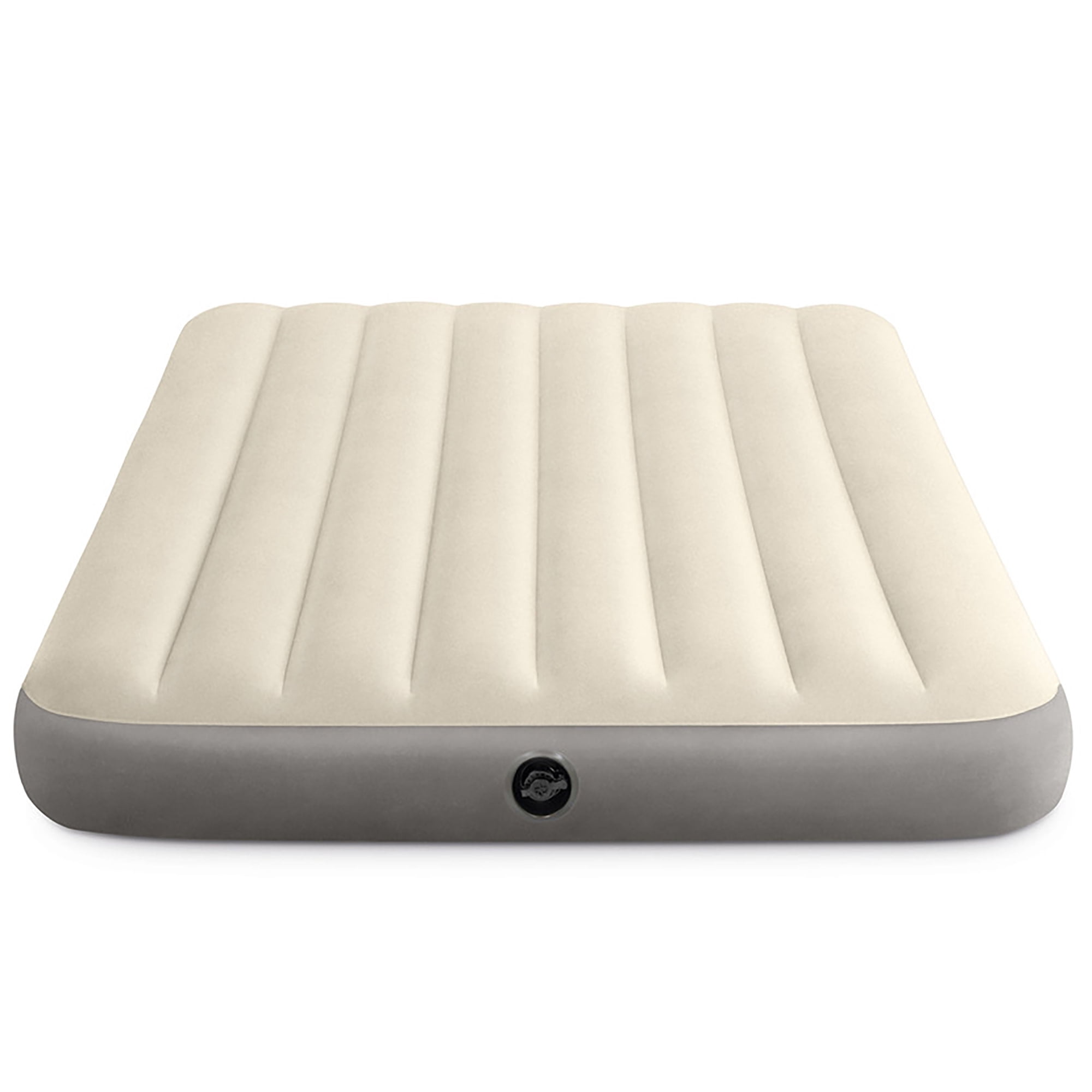 Intex: Dura-Beam: Standard Airbed - Full - 10" Inflatable Air Mattress, Single-High, Fiber-Tech, Velvety Surface, Indoor-Outdoor 600lb Cap, 64102E