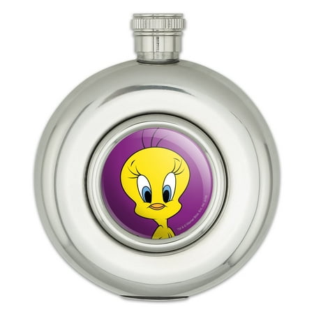 

Looney Tunes Tweety Bird Round Stainless Steel 5oz Hip Drink Flask