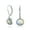 White, variant on Womens Simple Bezel Set Dangle Earrings with Amber Jade Moonstone Onyx Gemstones