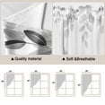 thumbnail image 5 of Spring Gray Eucalyptus Swag Valances for Windows 2 Pack, Kitchen Window Curtains 36 Inch Length, Summer Botanical Leaf Country Privacy Swag Curtains for Living Room/Bathroom with Rod Pocket 36"x36", 5 of 8