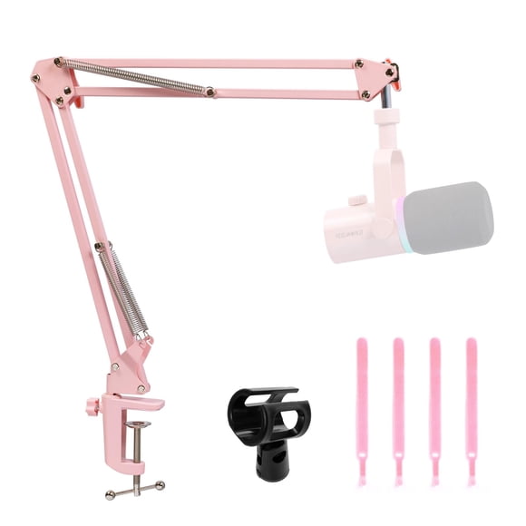 FEELWORLD AMS1 Microphone Boom Arm, Adjustable Mic Arm Stand with 3/8&acirc;? to 5/8&acirc;? Screw, Compatible with PM1 and oth
