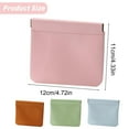 thumbnail image 2 of Mini Cosmetic Bag, Portable Waterproof Small Makeup Bag, No Zipper Self-Closing Small Makeup Pouch for Women, Mini Makeup Bag Travel Storage for Cosmetics Headphones Jewelry, 1 Pcs, 4.72x4.33", 2 of 8