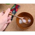 thumbnail image 6 of Wooden Spoon, Honey Spoon, Coffee Spoon, Dessert Spoon, Iced Tea Spoon, Stirring Spoon with Twine-Wrapped Handle, Utensils for Rice, Soup, Porridge, Eating, Cooking, and Kitchen Use,Black, 6 of 7