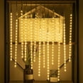 thumbnail image 4 of Bibana 16.9 Inch 10 Tubes Meteor Shower Lights 360LED Waterproof Falling Rain Drop Christmas Lights Plug in for Indoor & Outdoor Holiday Garden Tree Christmas Party Home Decor (Warm White), 4 of 5