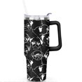 thumbnail image 2 of 40oz Dog Mom Tumbler - Leakproof Travel Coffee Mug with Handle - Cute Puppy Gift for Women Who Love Dogs - Double Wall Stainless, 2 of 7