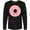 AB-Black, variant on Inktastic Light Pink Donut Long Sleeve T-Shirt