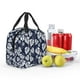 thumbnail image 5 of Easygdp White Leaves Bolsa Térmica Premium - Tela Oxford Impermeable, Gran Capacidad, Bolsillo Frontal, Unisex para Trabajo, Escuela, Actividades al Aire Libre y Picnics, 5 of 8