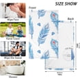 thumbnail image 3 of GZHJMY Jewelled Feather Cotton Towels Set 2 Pcs Absorbent Hand Towel Face Towels Kitchen Towels Bath Towels for Bathroom Laundry Room Kitchen 16 x 28 Inches, 3 of 7