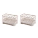 thumbnail image 2 of Yuarrent Blanco Organice la vida con estas cajas de almacenamiento gruesas y duraderas Organizador de cocina de PP para baño Organizador de Blanco crema 2Conjunto, 2 of 6