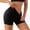 A-Black351, variant on Womens Seamless Perforated Bike Shorts Slim Fit Mid Thigh Stretch Waist Breathable Athletic Bottoms