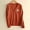 Orange, variant on Floral Sweaters for Women Orange V Neck Button Down Cardigan Sweater Knitted Loose Jacket Womens Jumpers XL