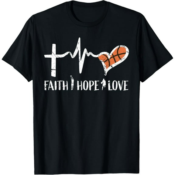 Christian Basketball Gifts Teen Boys Girls Men Women Kids T-Shirt