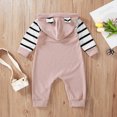 thumbnail image 5 of Toddler Kid Jumpsuit Pants Clothes Newborn Infant Baby Boys Girls Soild Stripe Bear Ears Romper Jumpsuit Outfits Summer Jumpsuit For Girls Boys, 5 of 9