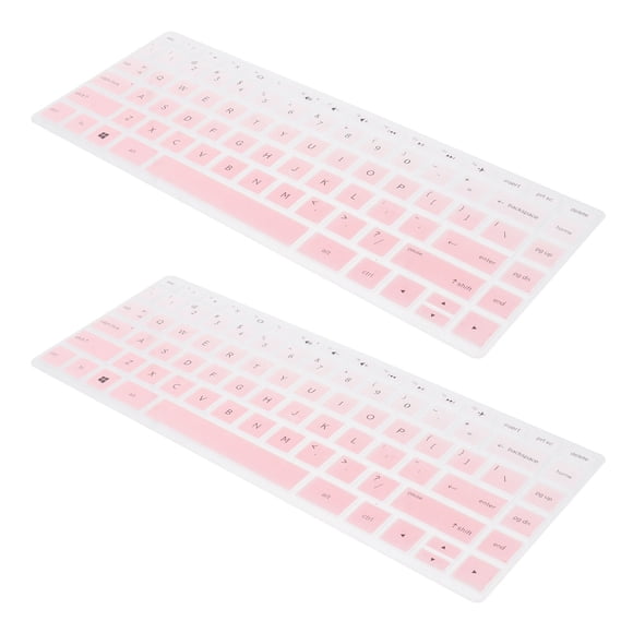 COMPUKAS 2Ud Film Protector De Rosa De Silicona Para Laptop Ideal Para Uso Diario Y Limpieza Fácil