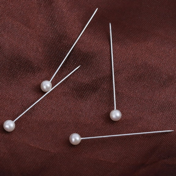 ELAYARD 100Pack Decorative Straight Pin for Jewelry Making White for Crafters and Sewers in Daily Sewing Crafts