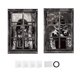 thumbnail image 1 of 2 cortinas de Halloween para ventana, telón de fondo de terror espeluznante, cortina para puerta con ganchos de cinta y pegamento, 1 of 9