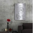 thumbnail image 7 of Luxe Metal Art 'Baseball Glove Blueprint Patent White' Metal Wall Art, 24"x36", 7 of 7