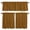 Brown, variant on 3 Piece Kitchen Curtains and Valances Set Farmhouse Solid Blue Cafe Curtains 24 Inch Length Boho Vintage Country Woven Texture Valance & Tier Curtain for Living Room Bedroom Window 54"x18"+27"x24"*2
