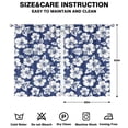 thumbnail image 2 of Floral Blackout Curtains 42x63 Inch 2 Panels, Rod Pocket Drapes for Bedroom and Classic Floral Decor, 2 of 2