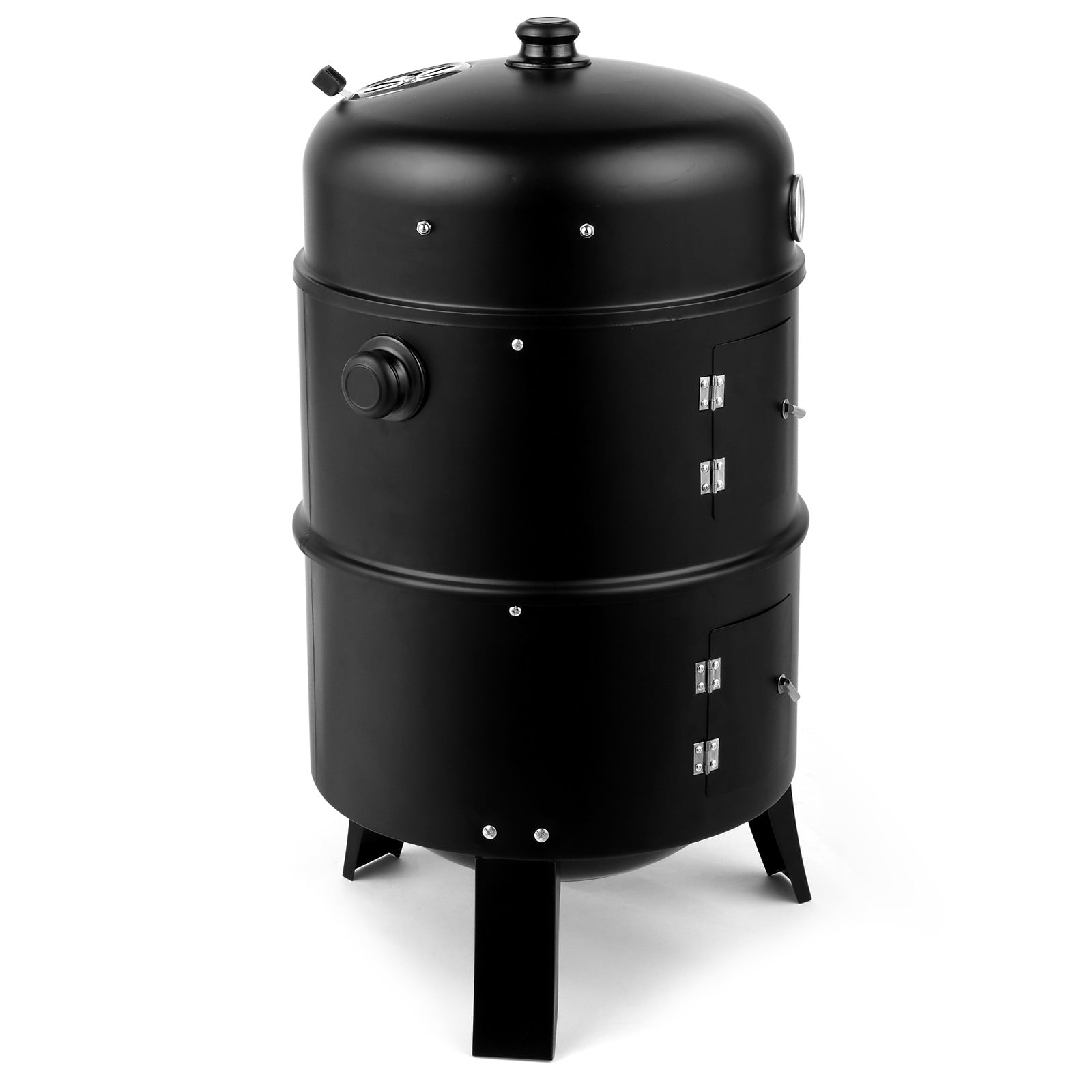 ZYPPP 32" Charcoal Smoker BBQ Grill 3IN1 Outdoor Vertical Smoke Portable Meat Cooker