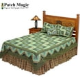 thumbnail image 3 of Patch Magic QKGLC Green Log Cabin, Quilt King 105 x 95 in., 3 of 4