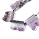 thumbnail image 3 of Natural Druzy Amethyst Beads Strands Rectangle 30~44.5x20~47x7~11mm Hole: 1.8mm about 9~10pcs/strand 15.75''~16.34''(40cm~41.5cm), 3 of 3
