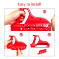thumbnail image 4 of Plasterboard Quick Cutter, Gypsum Board Hand Plane for Precise Drywall Edge Chamfering At 45°/60° Woodworking Trimmer,1 * Plasterboard Planing Tool,Red, 4 of 6