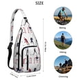 thumbnail image 3 of Sports Sling Backpack - Baseball, Football, Soccer, Basketball Print – Lightweight Crossbody Bag for Hiking, Gym, Travel – Athletic Gift for Sports Lovers, 3 of 4