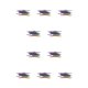 thumbnail image 1 of Minnieouse 20 piezas moda hipoalergénico autoensamblaje plástico pendientes palos Stud joyería Earnut mujeres accesorio 20 piezas/colorido 20 piezas/colorido 10piezas, 1 of 6