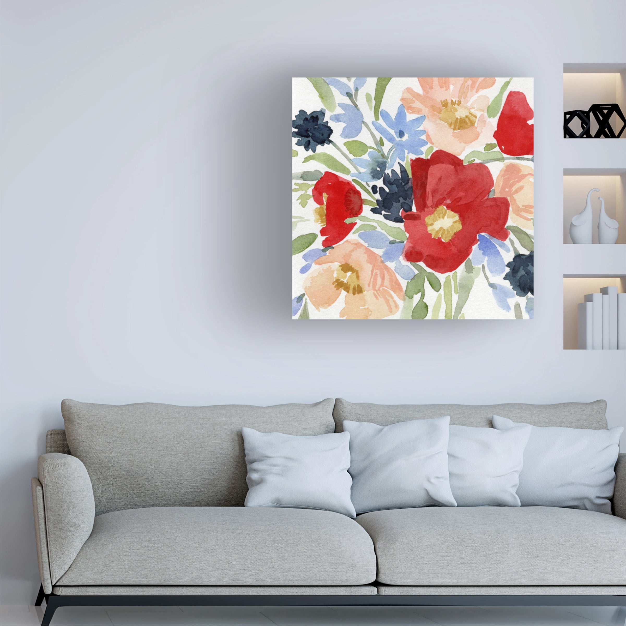 Emma Caroline 'Indian Summer Bouquet II' Canvas Art
