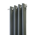 thumbnail image 4 of Habitat Margaret Light Filtering Window Treatment Grommet Curtain Panel for Bedroom 52" x 108" Charcoal, 4 of 5